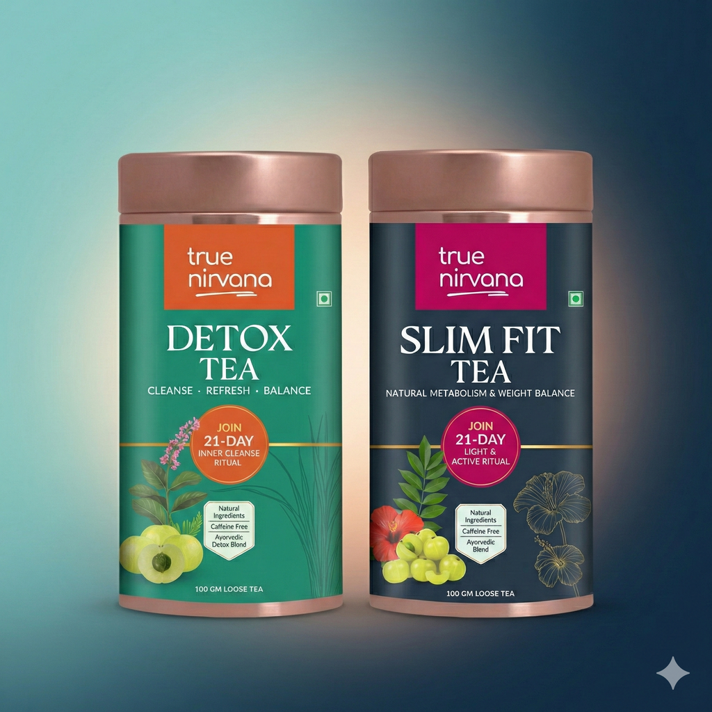 TrueNirvana Detox and Slim Fit Tea Wellness Combo
