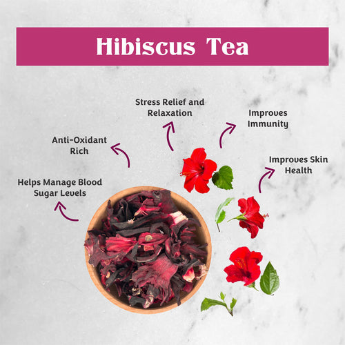 TrueNirvana Hibiscus Flower Tea – Skin Glow & Heart Health
