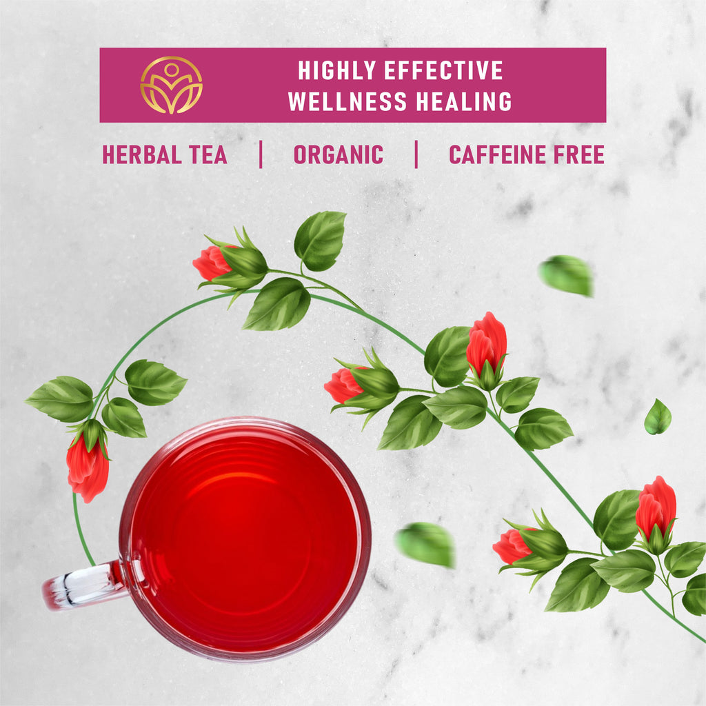 TrueNirvana Hibiscus Flower Tea – Skin Glow & Heart Health