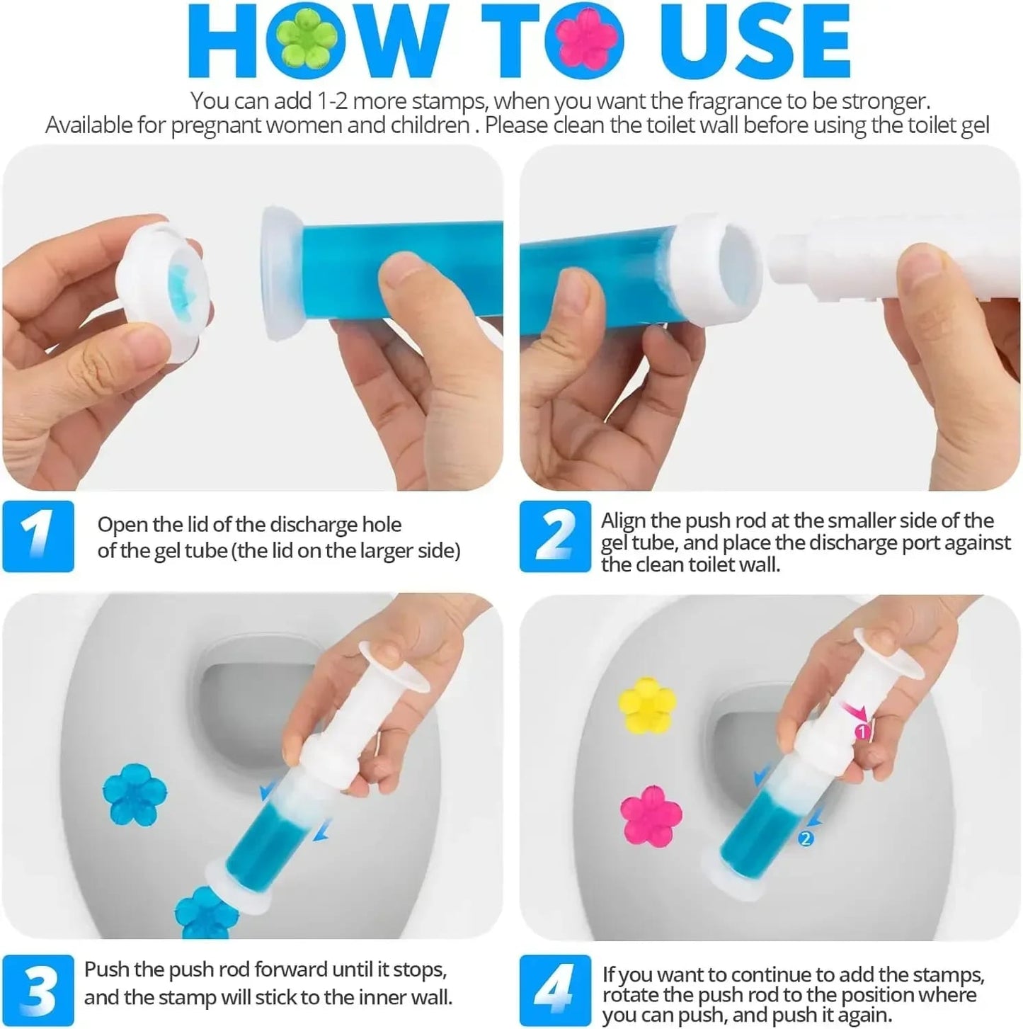 Toilet Cleaning Flower Gel,